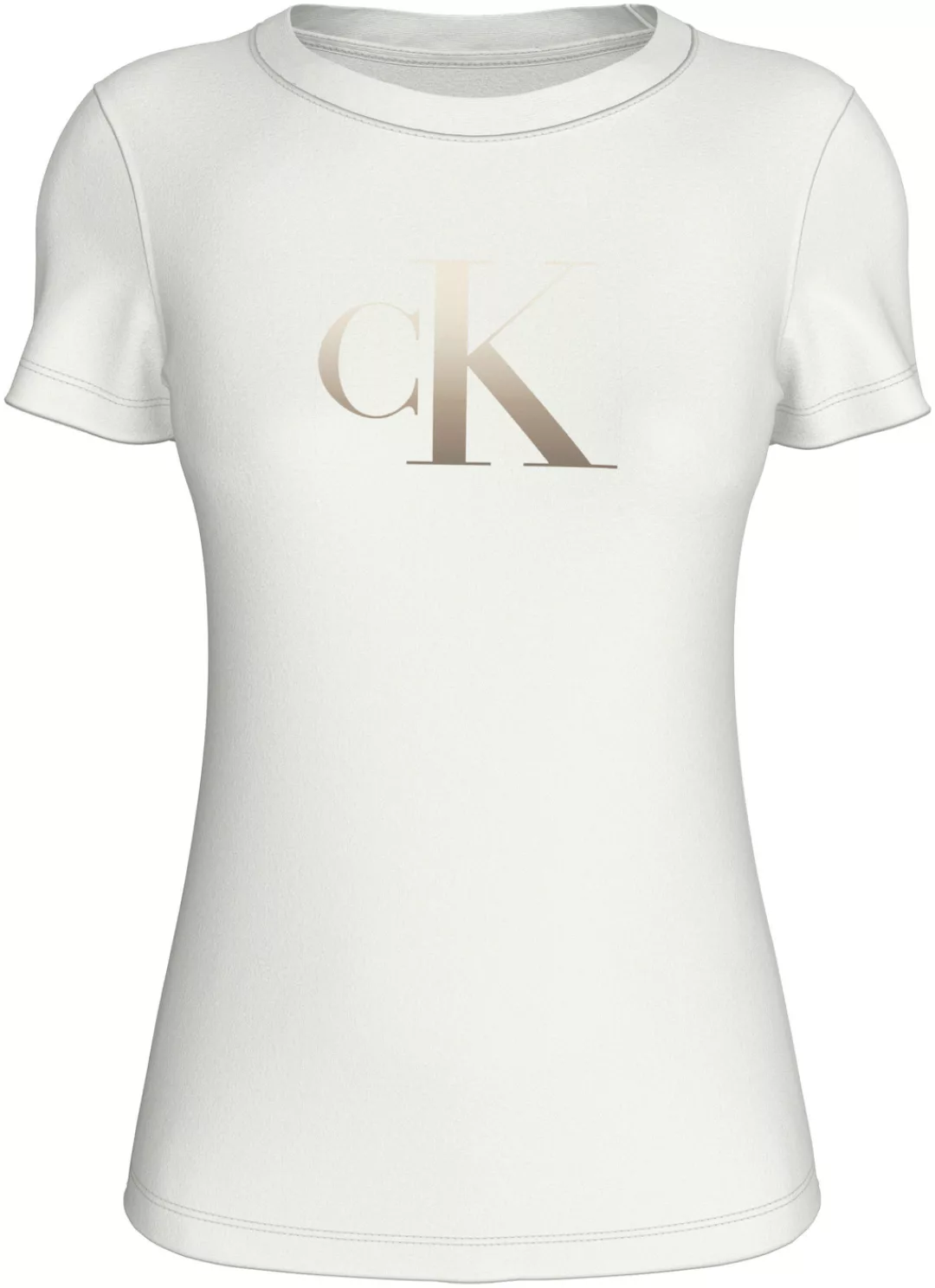 Calvin Klein Jeans Rundhalsshirt "GRADIENT CK SLIM TEE", mit Logodruck günstig online kaufen