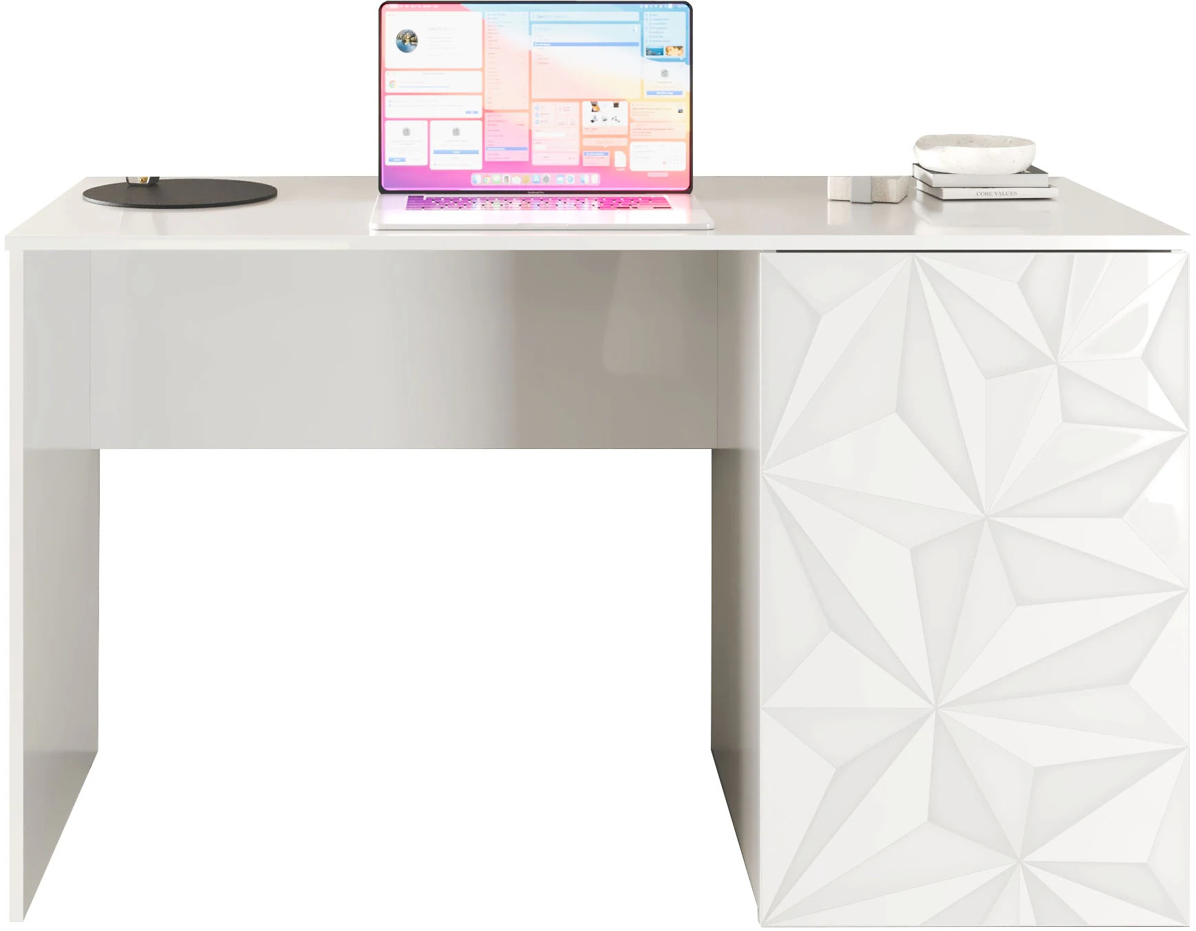 INOSIGN Schreibtisch "Prisma, Breite 120 cm, Tiefe 50 cm, mit Stauraum (1 T günstig online kaufen