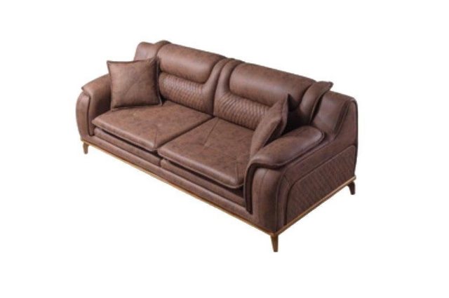 JVmoebel Sofa Sofa Braun 3 Sitzer Klassische Design Luxus Italienischer Sti günstig online kaufen