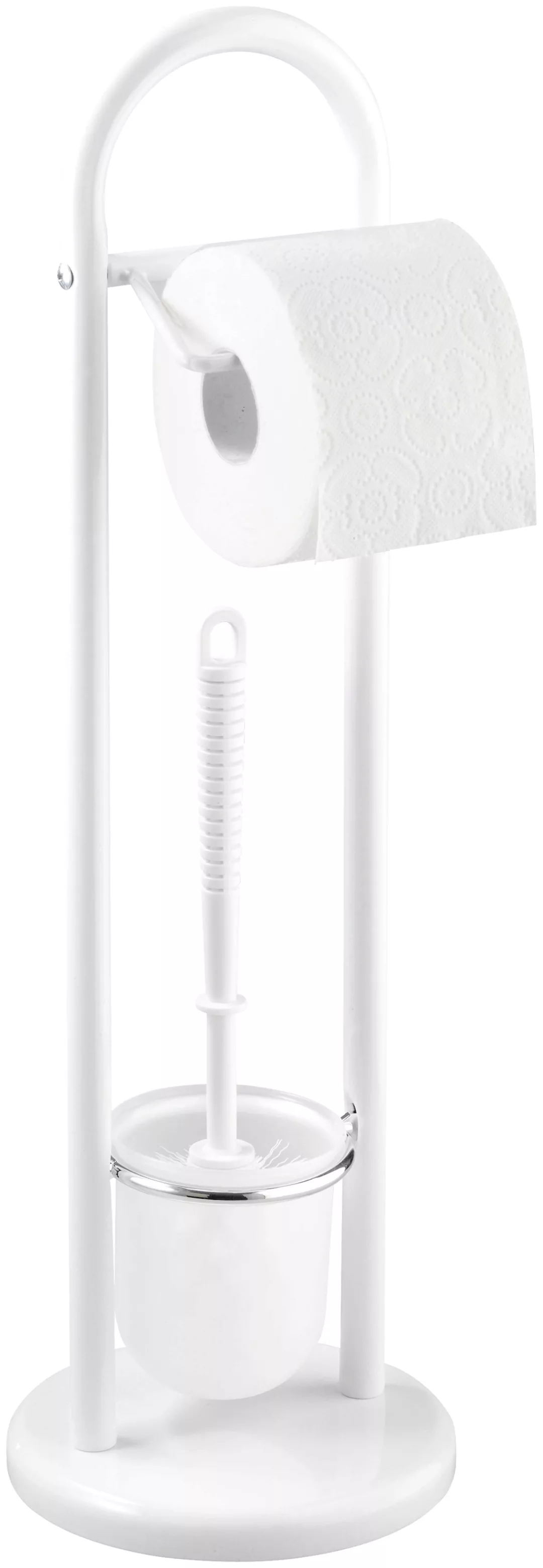 Wenko Stand WC-Garnitur Siena Weiß 63 cm x 19 cm x 19 cm günstig online kaufen