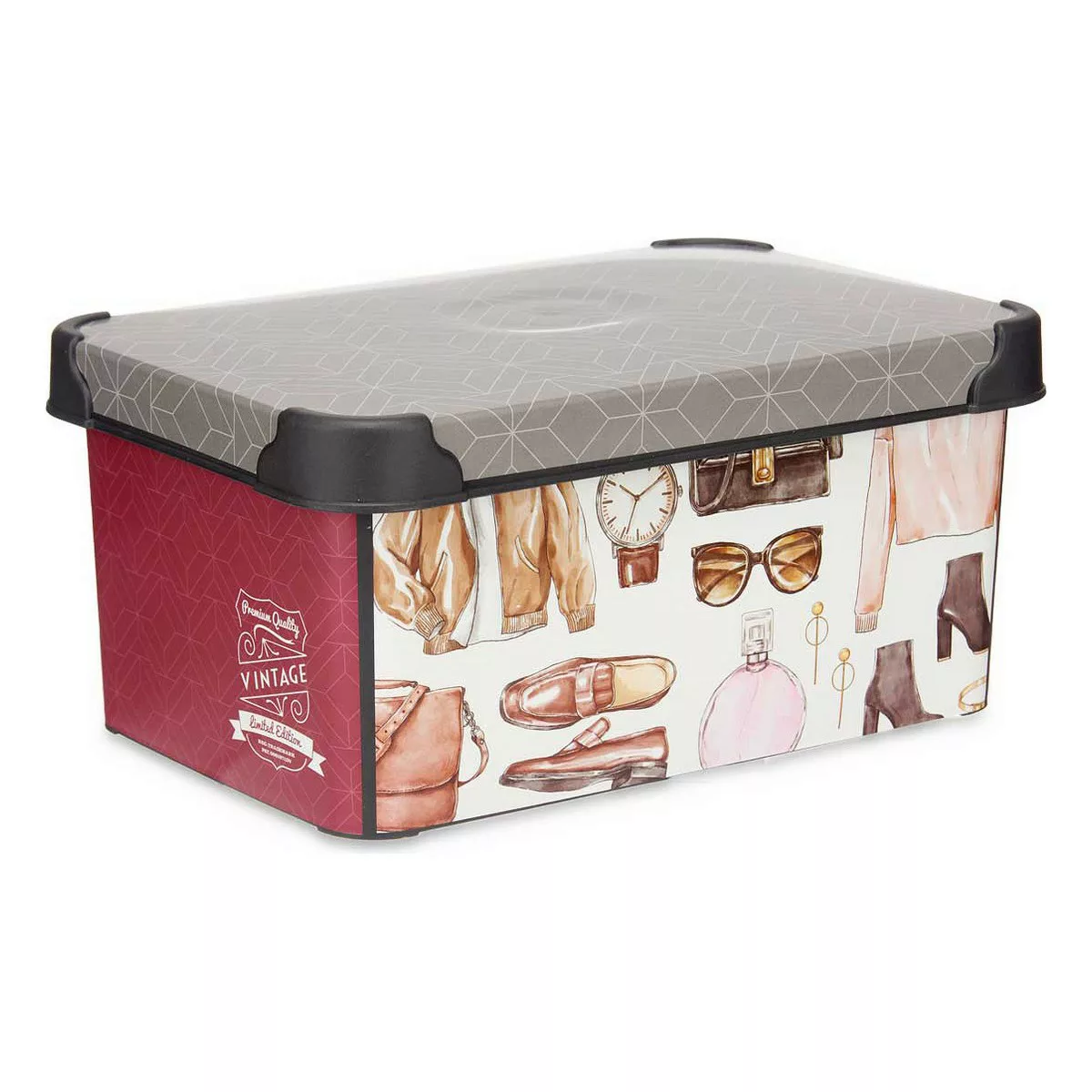 Aufbewahrungsbox Vintage Kunststoff 5 L (19 X 13,5 X 29 Cm) günstig online kaufen