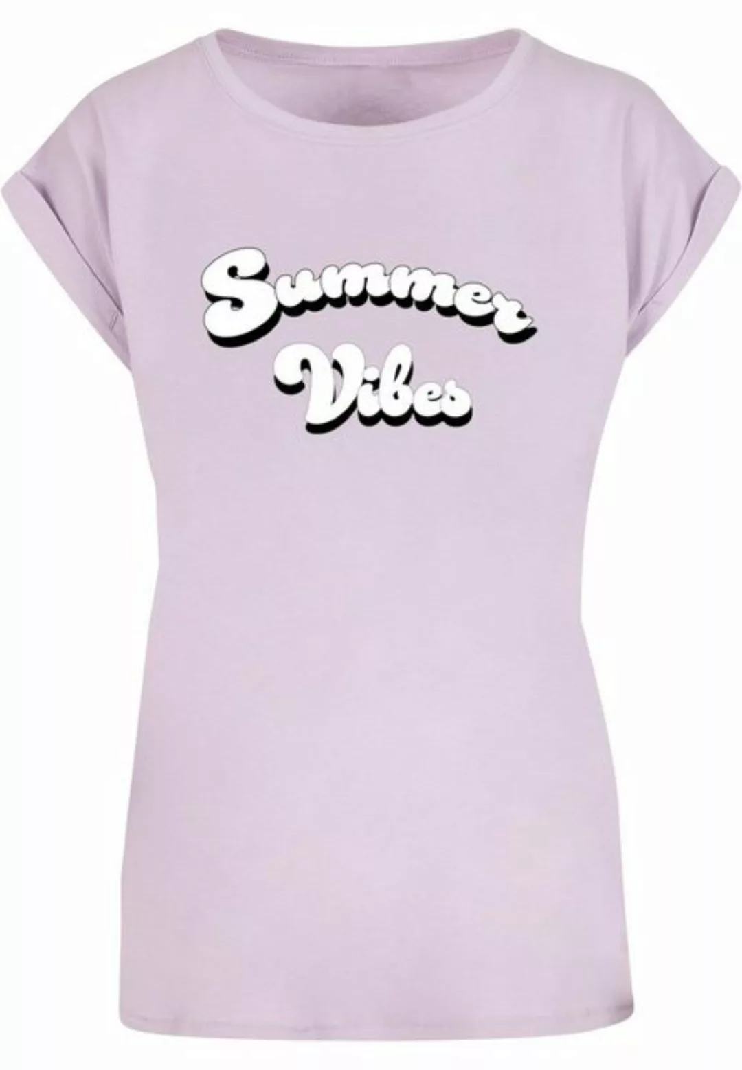 Merchcode T-Shirt Merchcode Damen Ladies Summer Vibes Extended Shoulder Tee günstig online kaufen