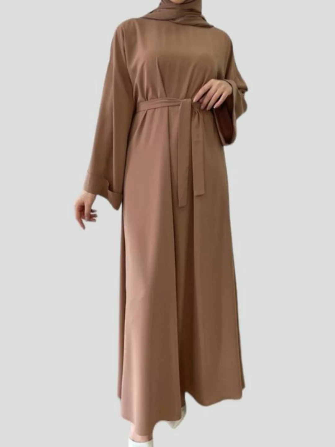 Aymasal Maxikleid Ballonkleid Abaya Afifa Medina Seide günstig online kaufen