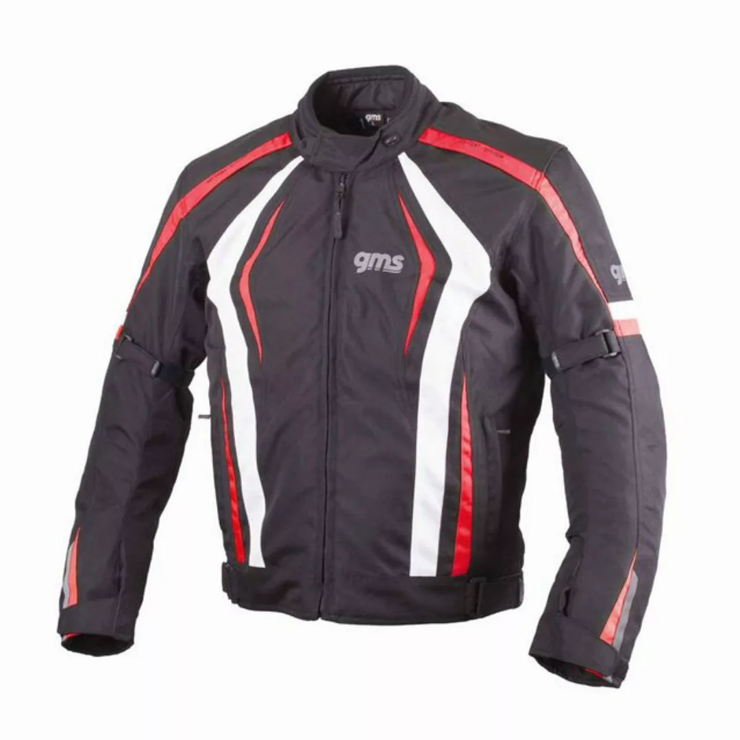 Germas Motorradjacke Germas Jacke Herren Sport Blouson Pace Schwarz-Rot-Wei günstig online kaufen