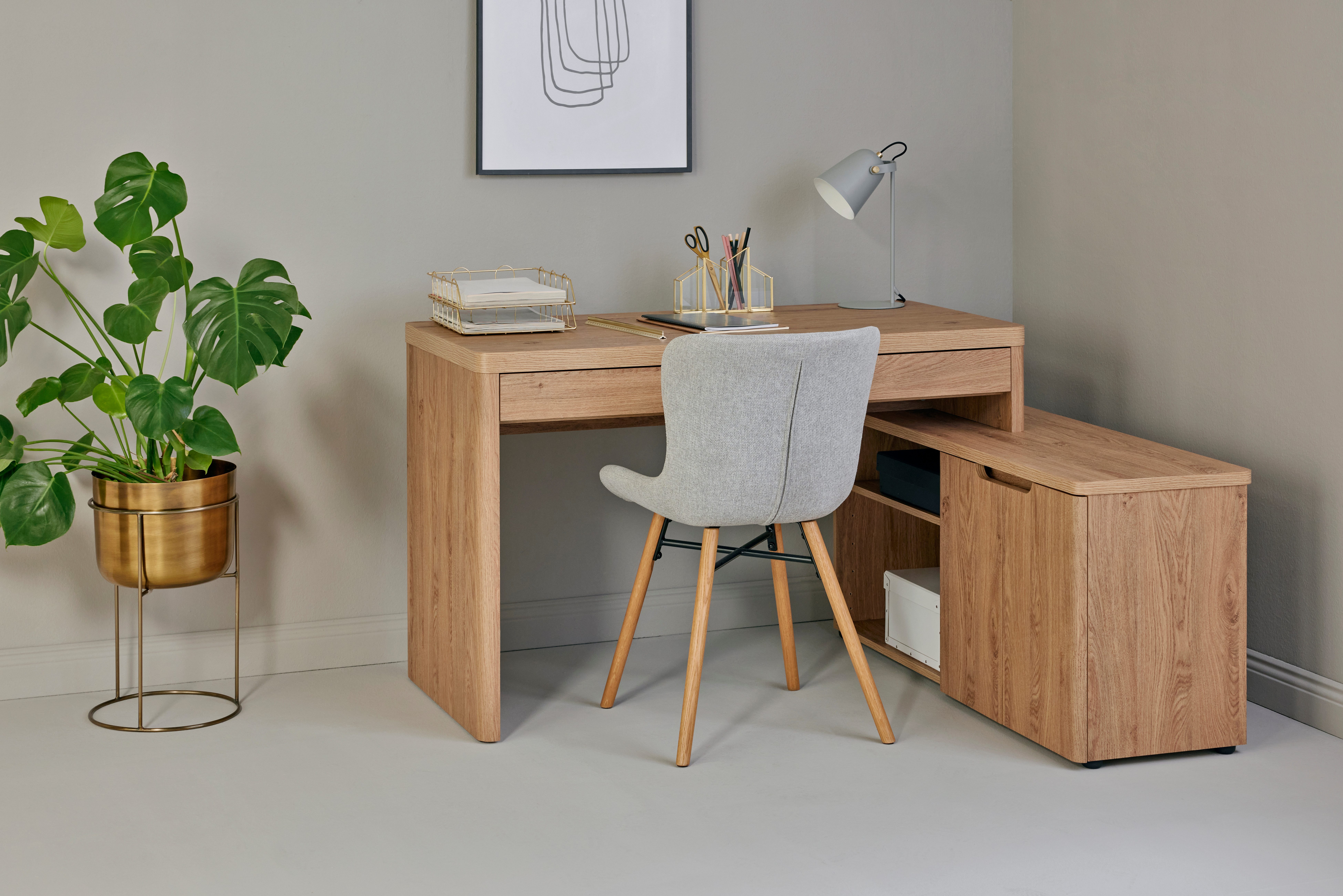 Jahnke Eckschreibtisch "LIBRE C 155 E", (1 St.), wechselseitig montierbar, günstig online kaufen
