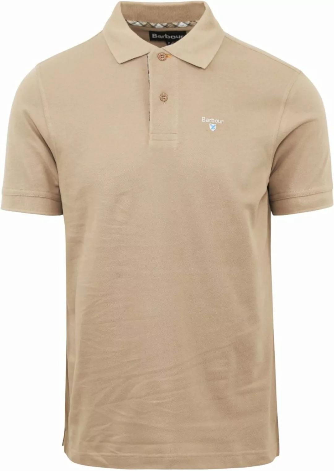 Barbour Tartan Pique Poloshirt Beige - Größe XL günstig online kaufen