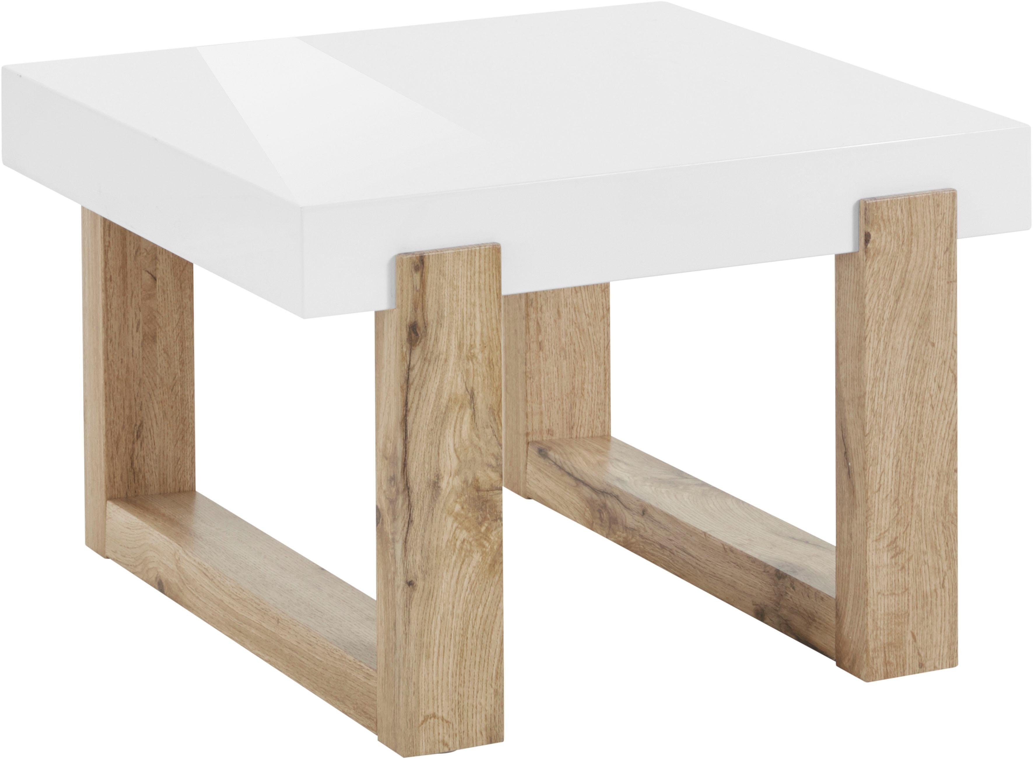 INOSIGN Couchtisch Solid, hochglanzfarbener weißer Tischplatte, günstig online kaufen