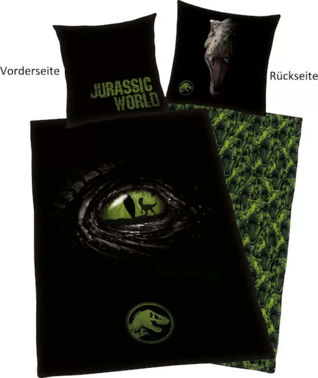 Jurassic World Wendebettwäsche »Jurassic World«, (2 tlg.) günstig online kaufen