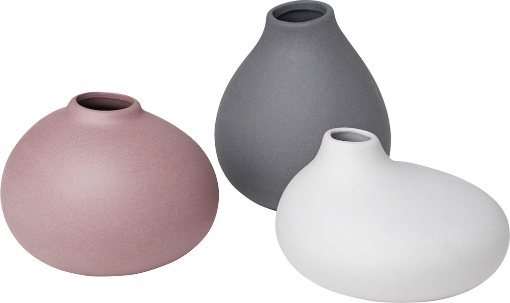 BLOMUS Dekovase "NONA, aus Porzellan, unglasiert", (Set, 3 St.), Vase in 3 günstig online kaufen