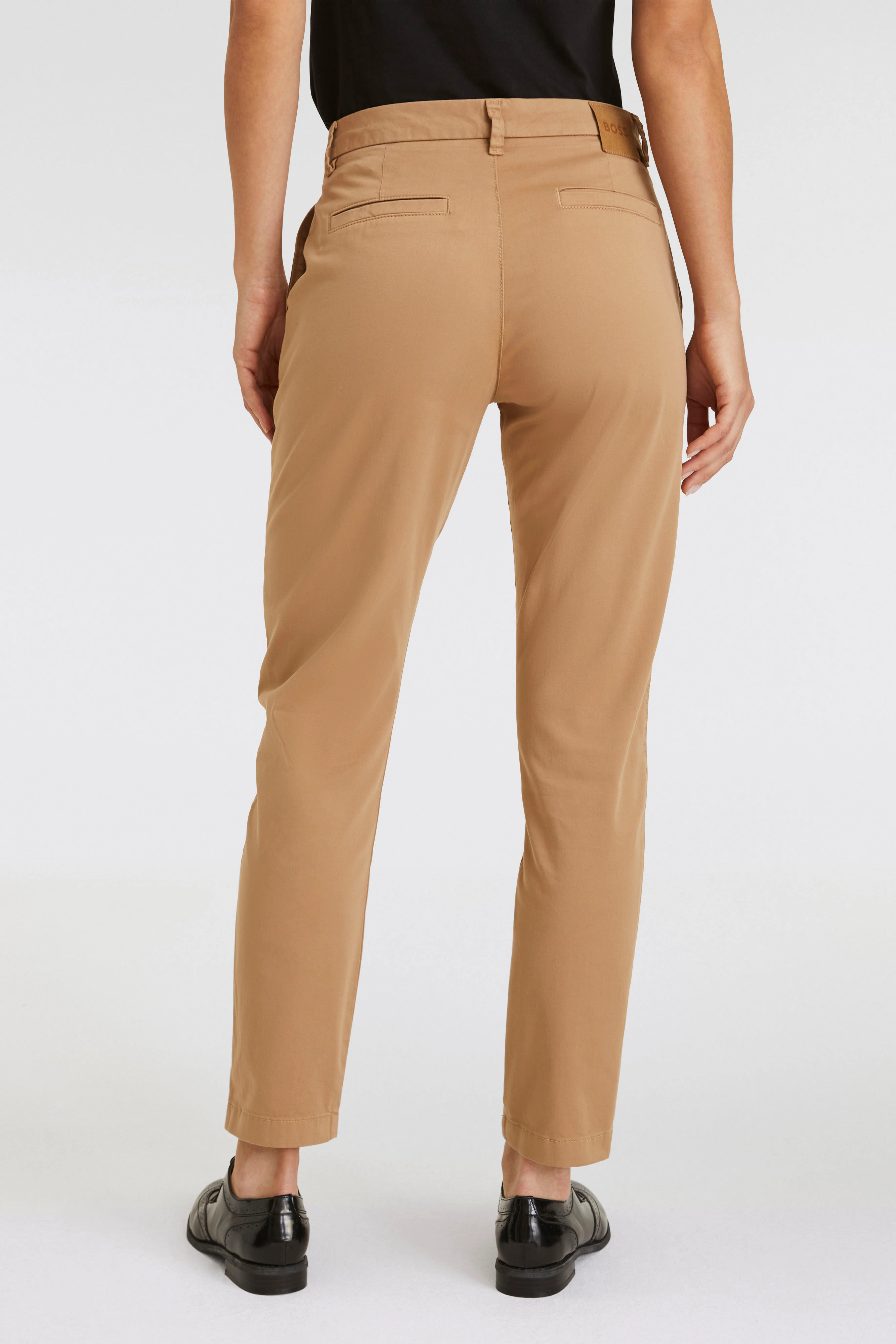 BOSS ORANGE Webhose "Tachini Premium Damenmode", mit Leder-Brandlabel am hi günstig online kaufen