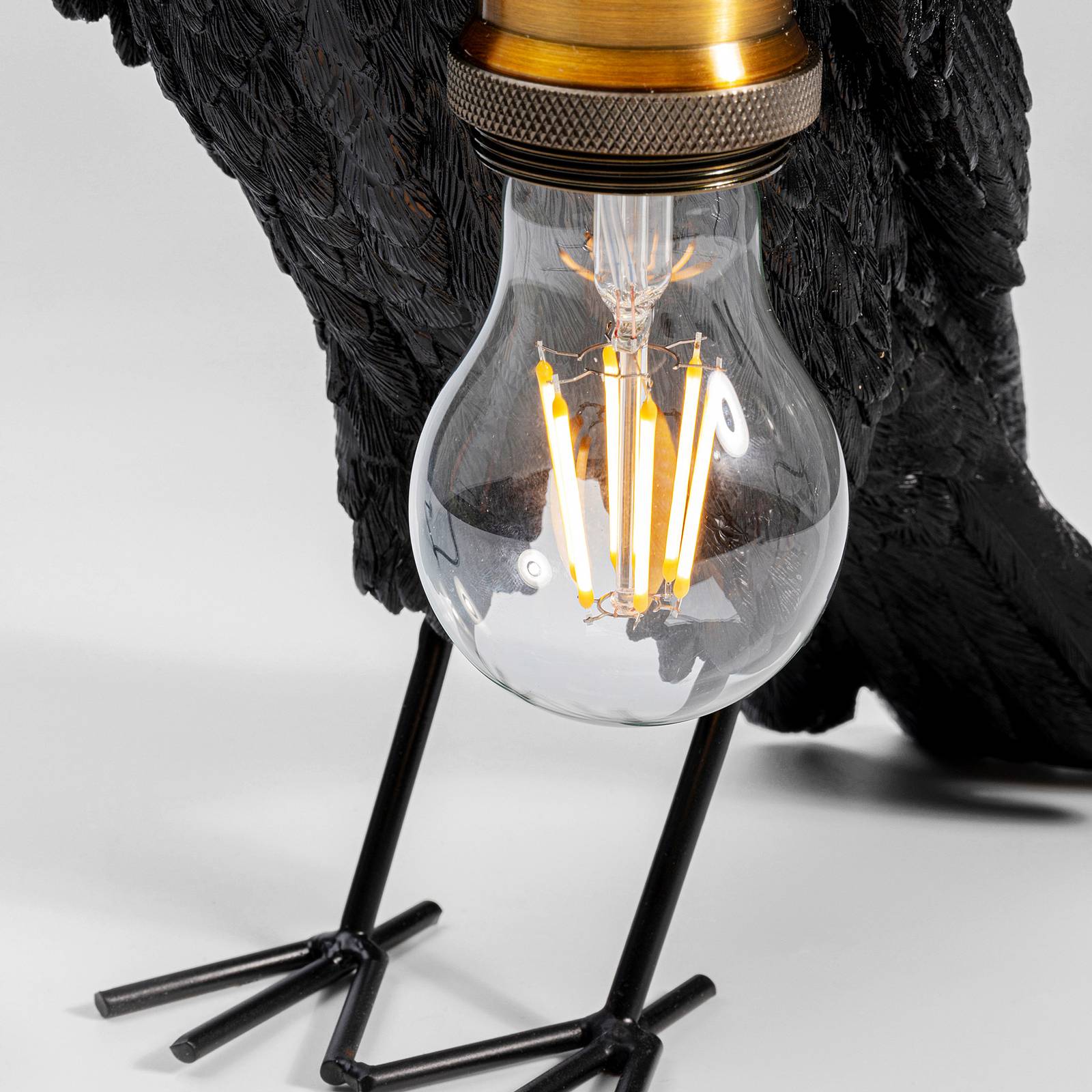 KARE Animal Crow Tischlampe in Form einer Krähe günstig online kaufen