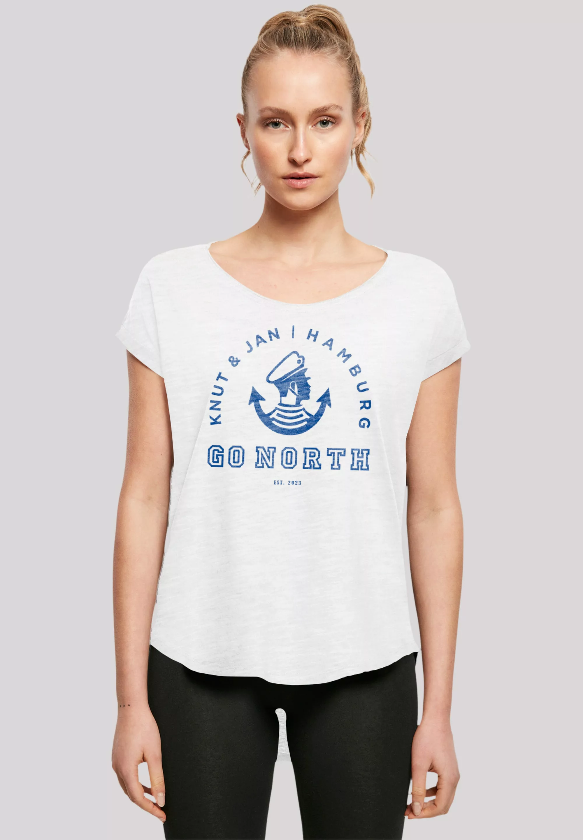 F4NT4STIC T-Shirt "Go North Knut Jan Hamburg Knut Jan Hamburg", Print günstig online kaufen