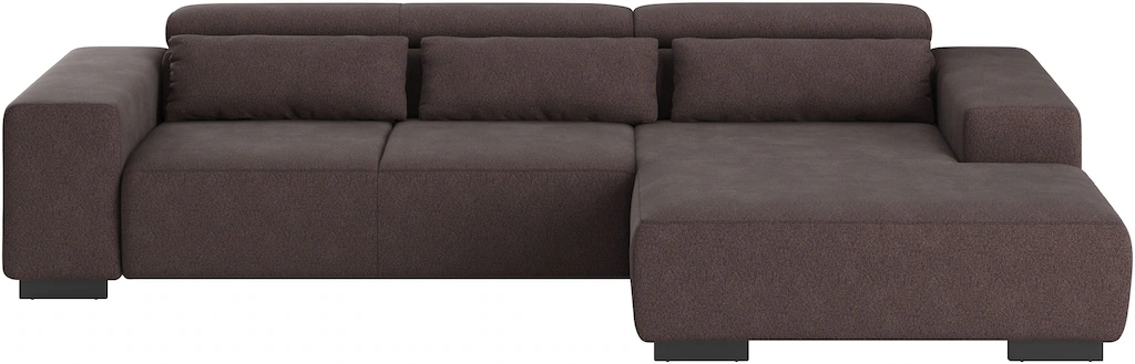 COTTA Ecksofa "Side L-Form, mit Kopfteilverstellung und Zierkissen", option günstig online kaufen