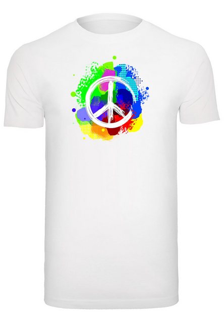 Merchcode T-Shirt Merchcode Herren Peace - Graffiti T-Shirt Round Neck (1-t günstig online kaufen