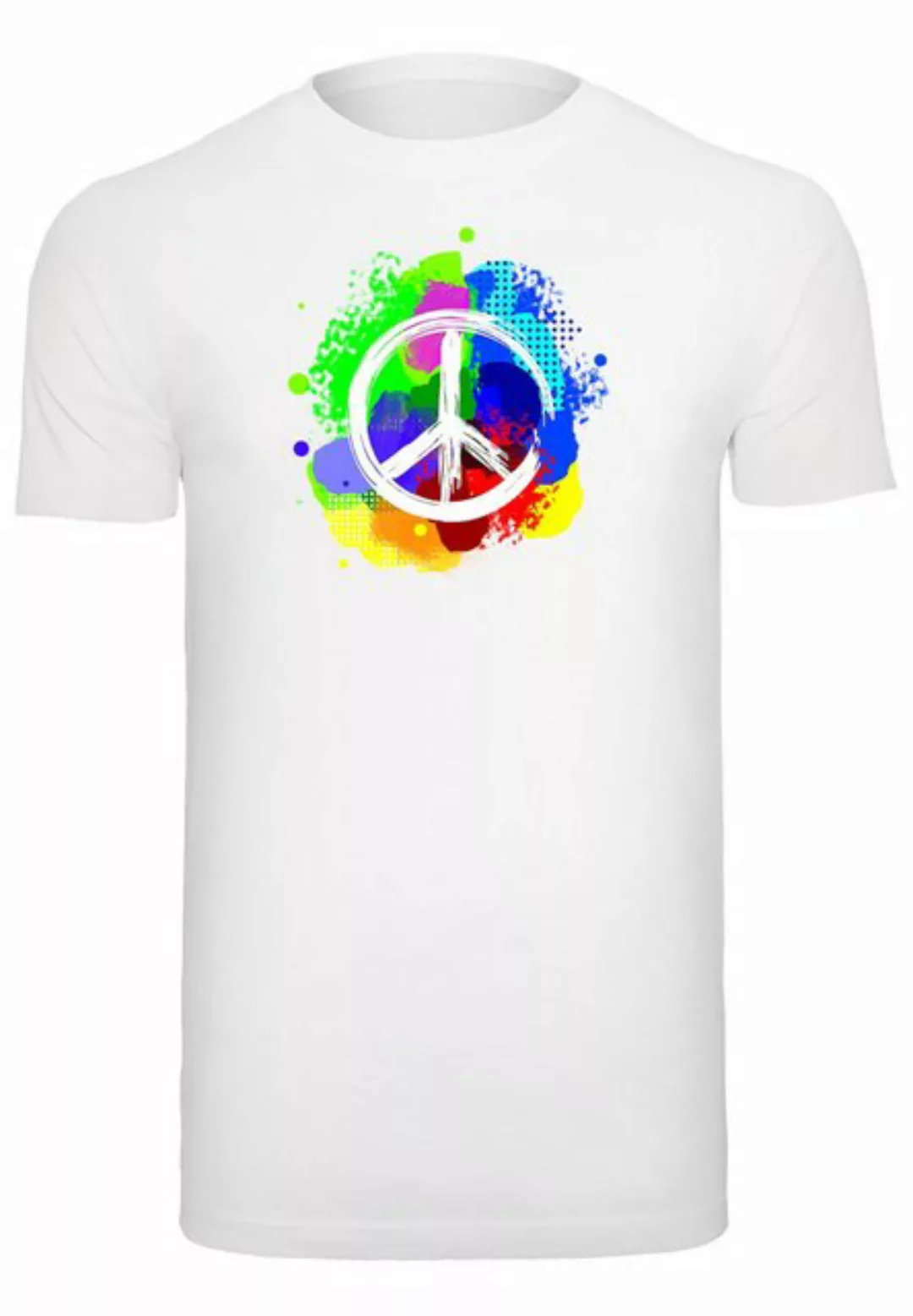 Merchcode T-Shirt "Merchcode Herren Peace - Graffiti T-Shirt Round Neck" günstig online kaufen