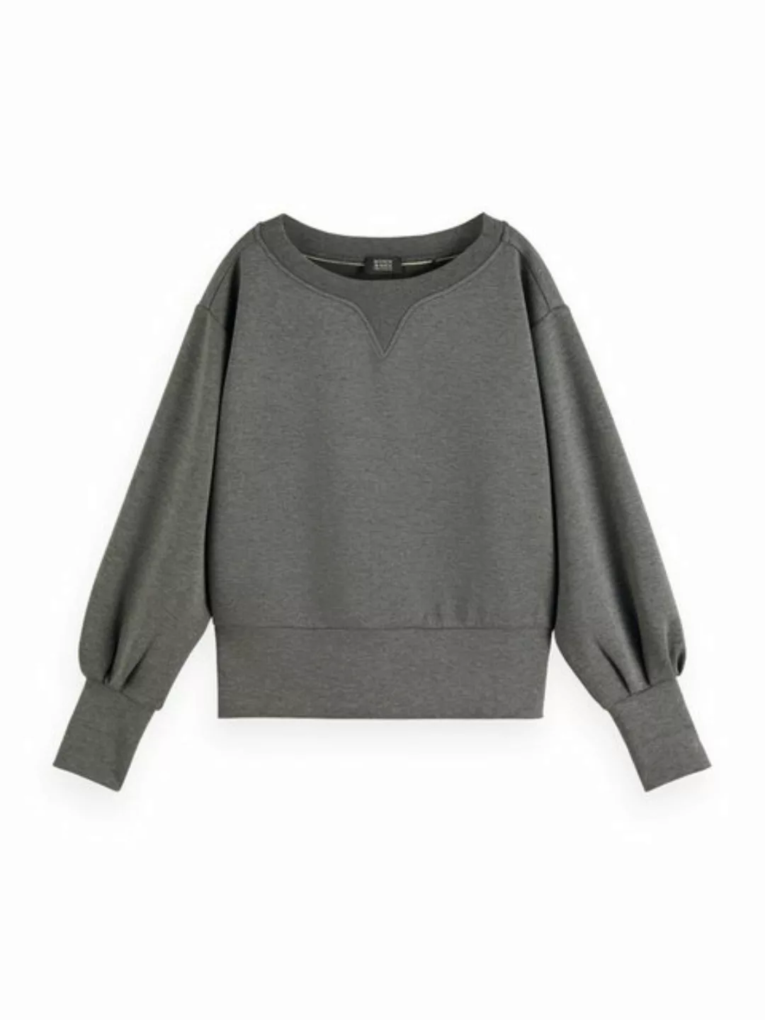 Scotch & Soda Sweatshirt Boatneck sweatshirt, Dark Grey Melange günstig online kaufen