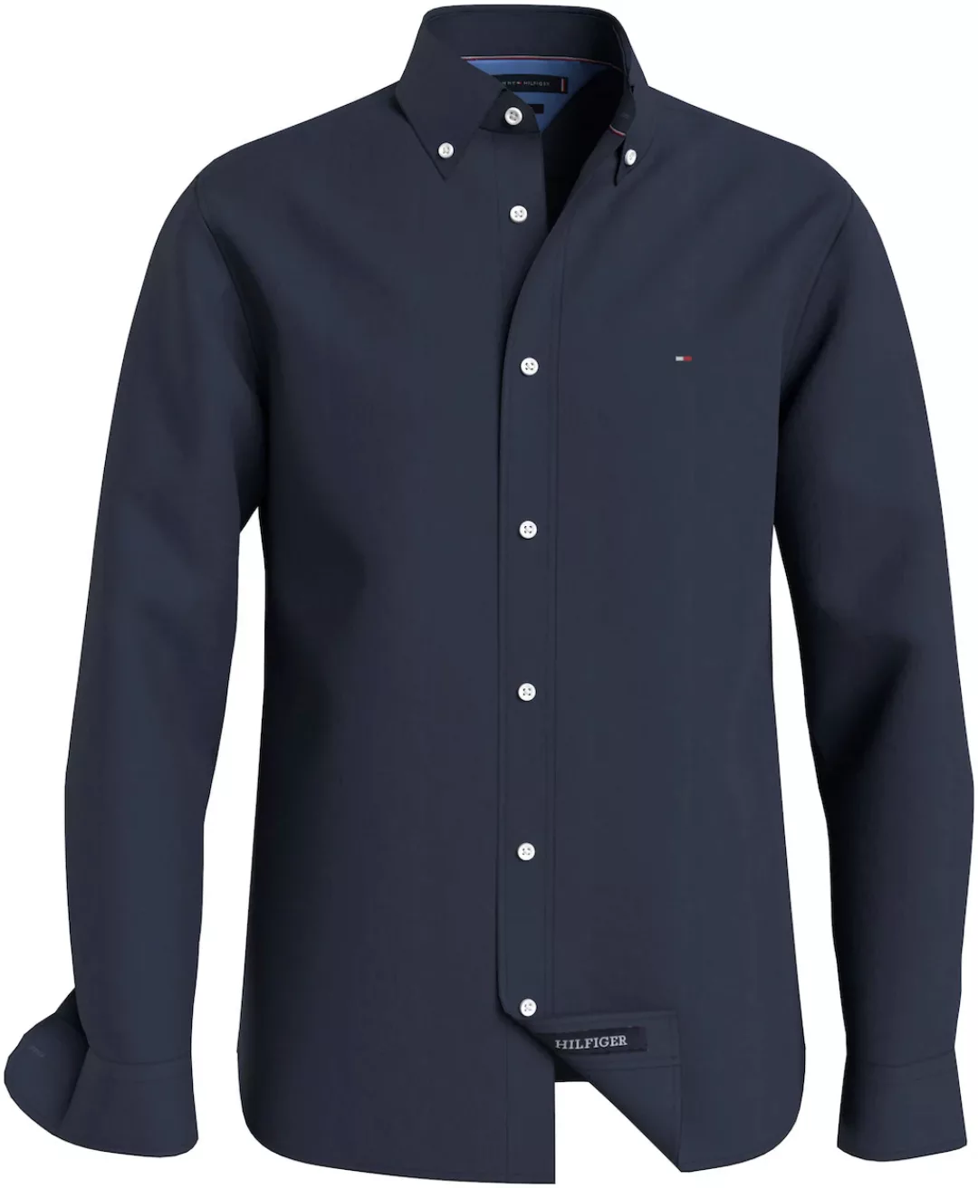 Tommy Hilfiger Big & Tall Langarmhemd "BT-PIGMT DYED LI SOLID RF SHRT-B", G günstig online kaufen