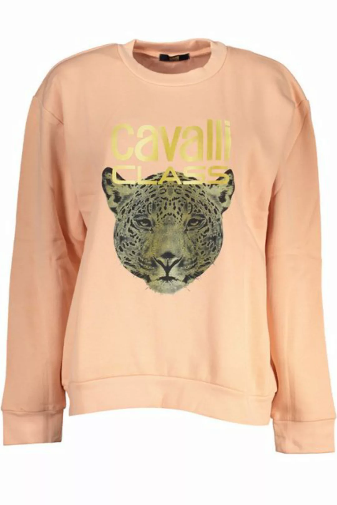 Cavalli Class Sweatshirt Damen Sweatshirt in Rosa: Gefüttert, Rundhals günstig online kaufen