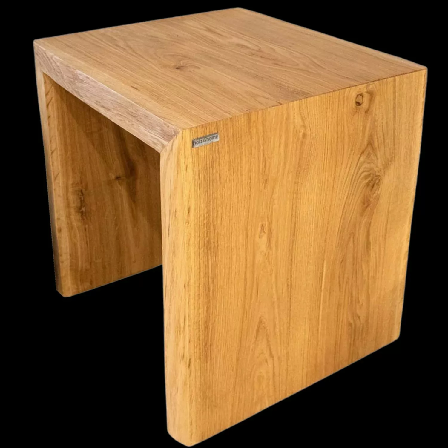 holz4home Massivholz Hocker Bank aus Eiche mit Baumkante XS günstig online kaufen