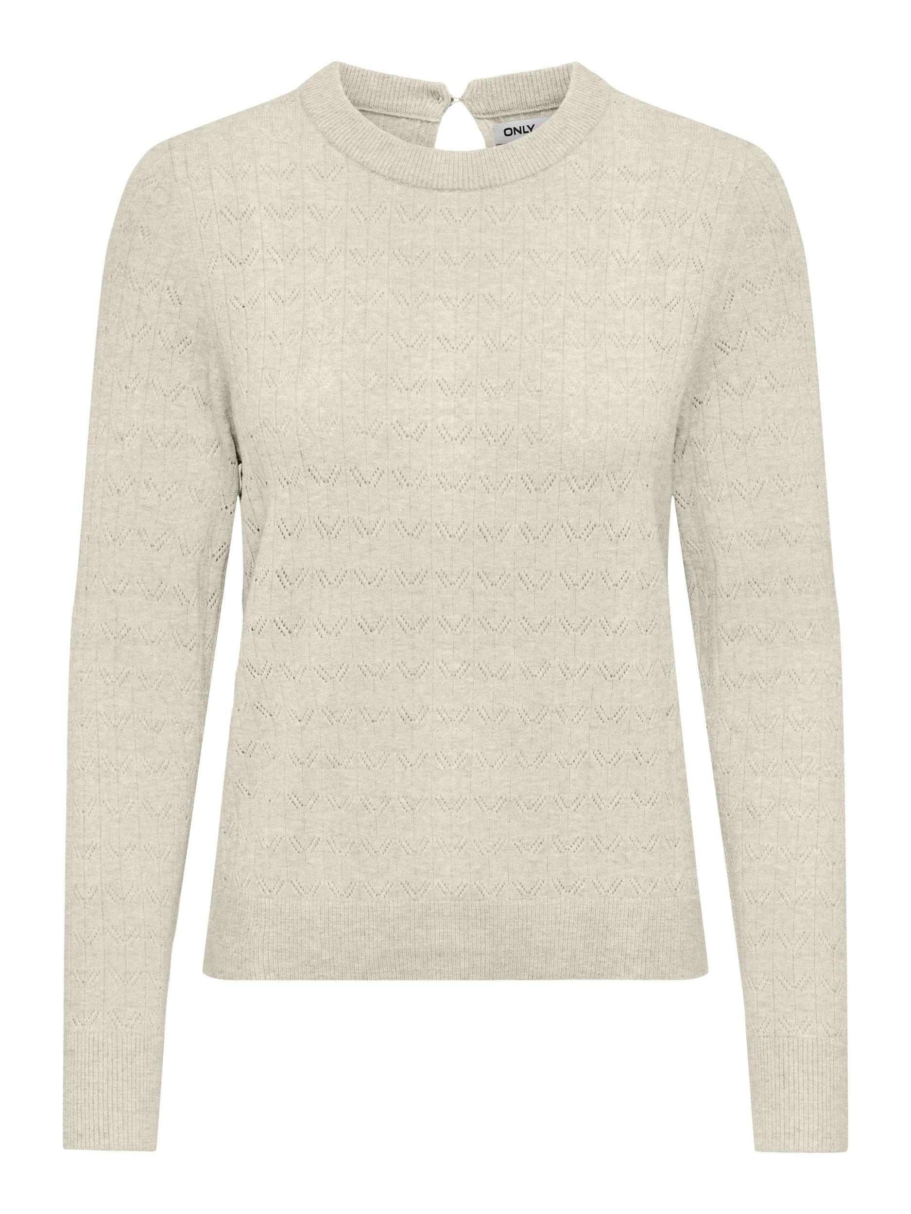 ONLY Rundhalspullover "ONLANDRIA LS BACK DETAIL O-NECK CC KNT" günstig online kaufen