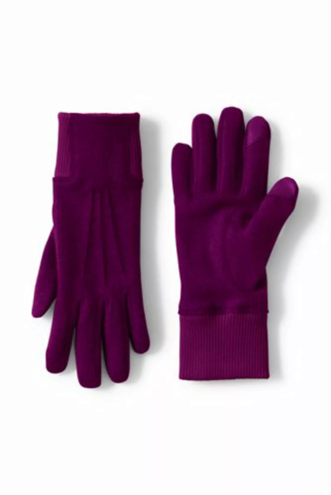 Handschuhe aus Wollmix, Damen, Größe: S Erwachsener, Lila, by Lands' End, R günstig online kaufen