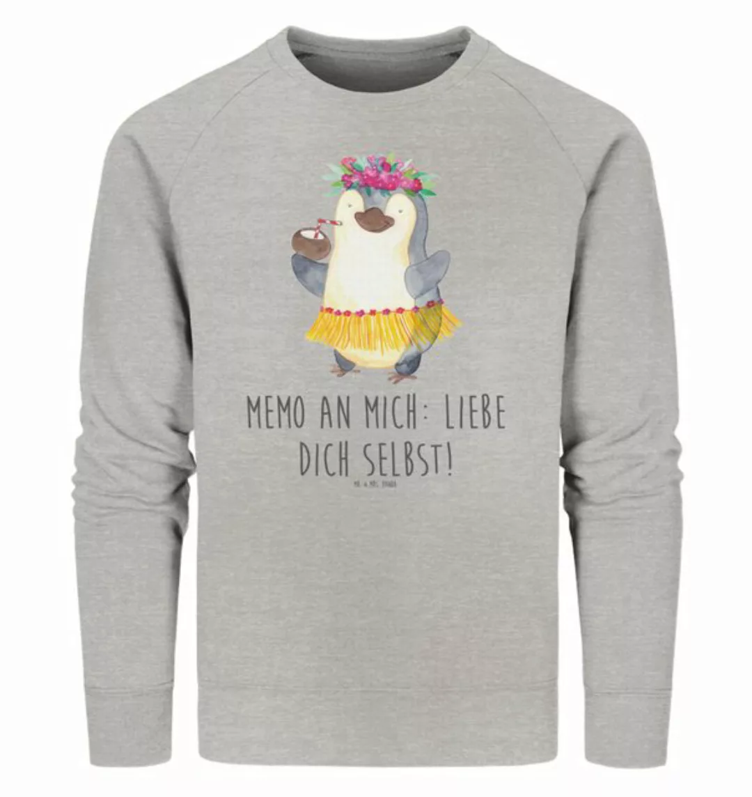 Mr. & Mrs. Panda Longpullover Größe S Pinguin Kokosnuss - Heather Grey - Ge günstig online kaufen