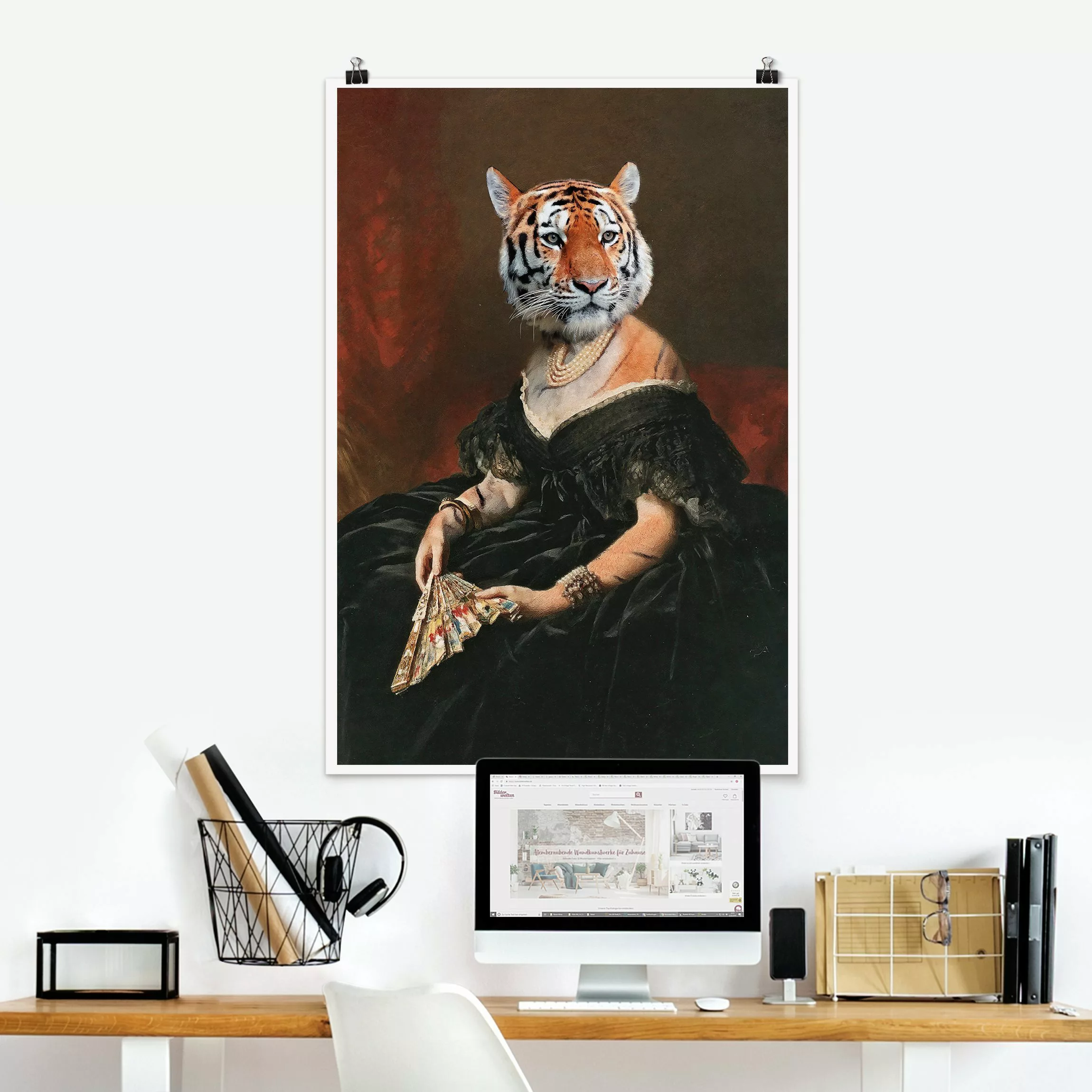 Poster Lady Tiger günstig online kaufen