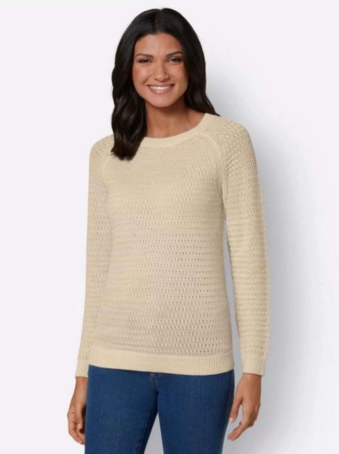 Sieh an! Strickpullover Rundhalspullover günstig online kaufen