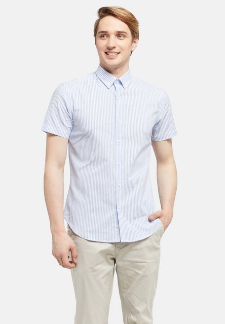 Lawrence Grey Langarmhemd Freizeithemd Kurzarm Gestreift Mit Button-down-kr günstig online kaufen