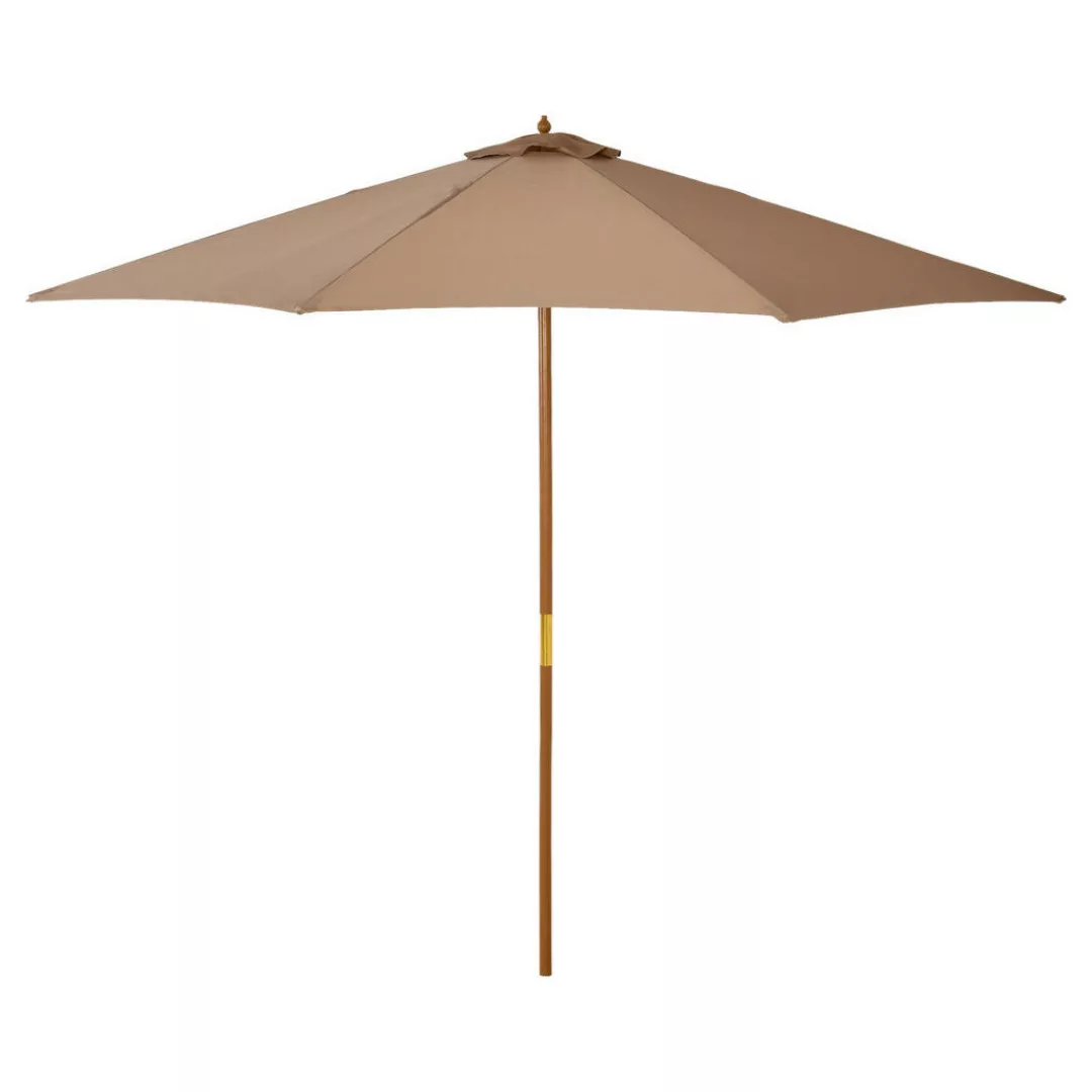 Outsunny Sonnenschirm khaki Bambus H/D: ca. 250x300 cm günstig online kaufen