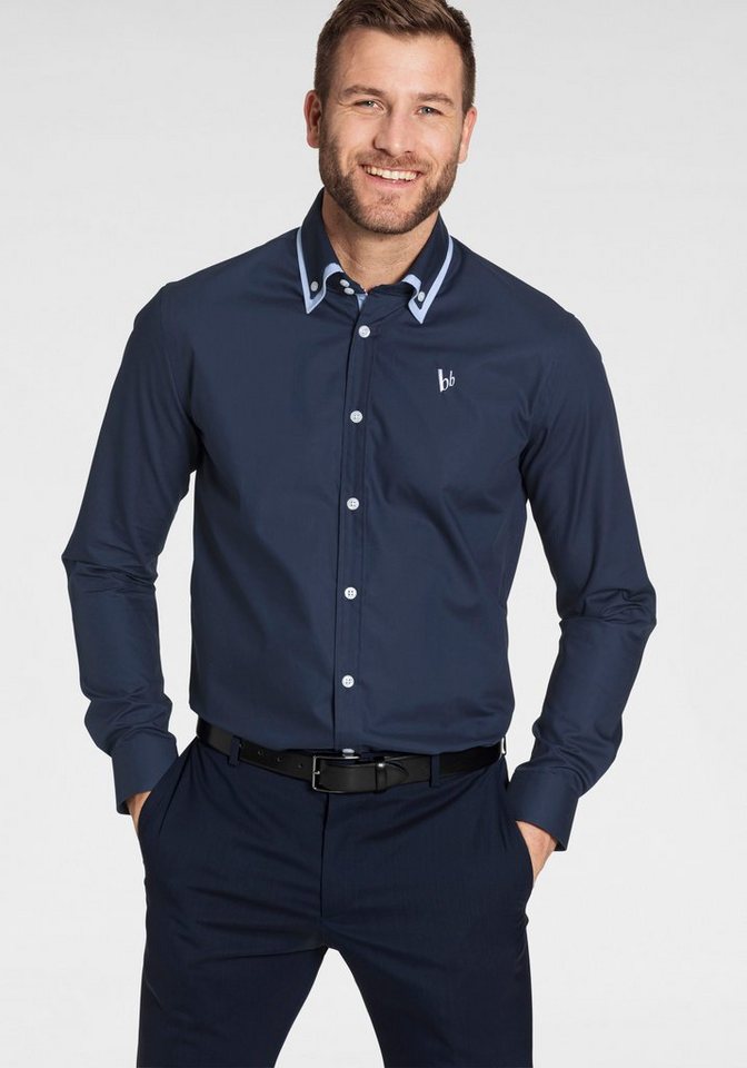 Bruno Banani Langarmhemd Button-down-Kragen, das perfekte Hemd für viele An günstig online kaufen