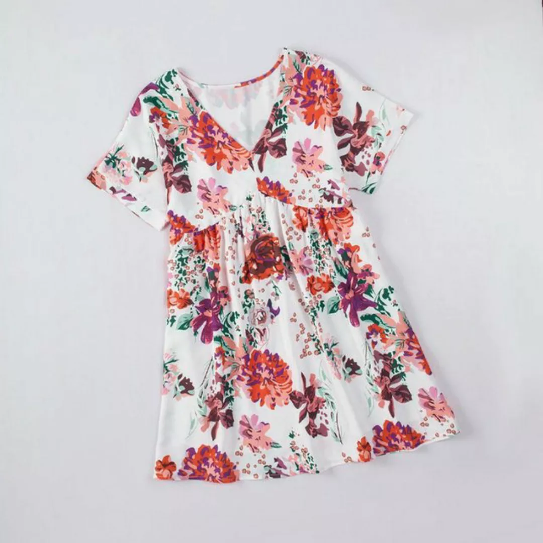 RUZU UG Midikleid Dirndl Bedrucktes Kleid mit Sommerrock günstig online kaufen