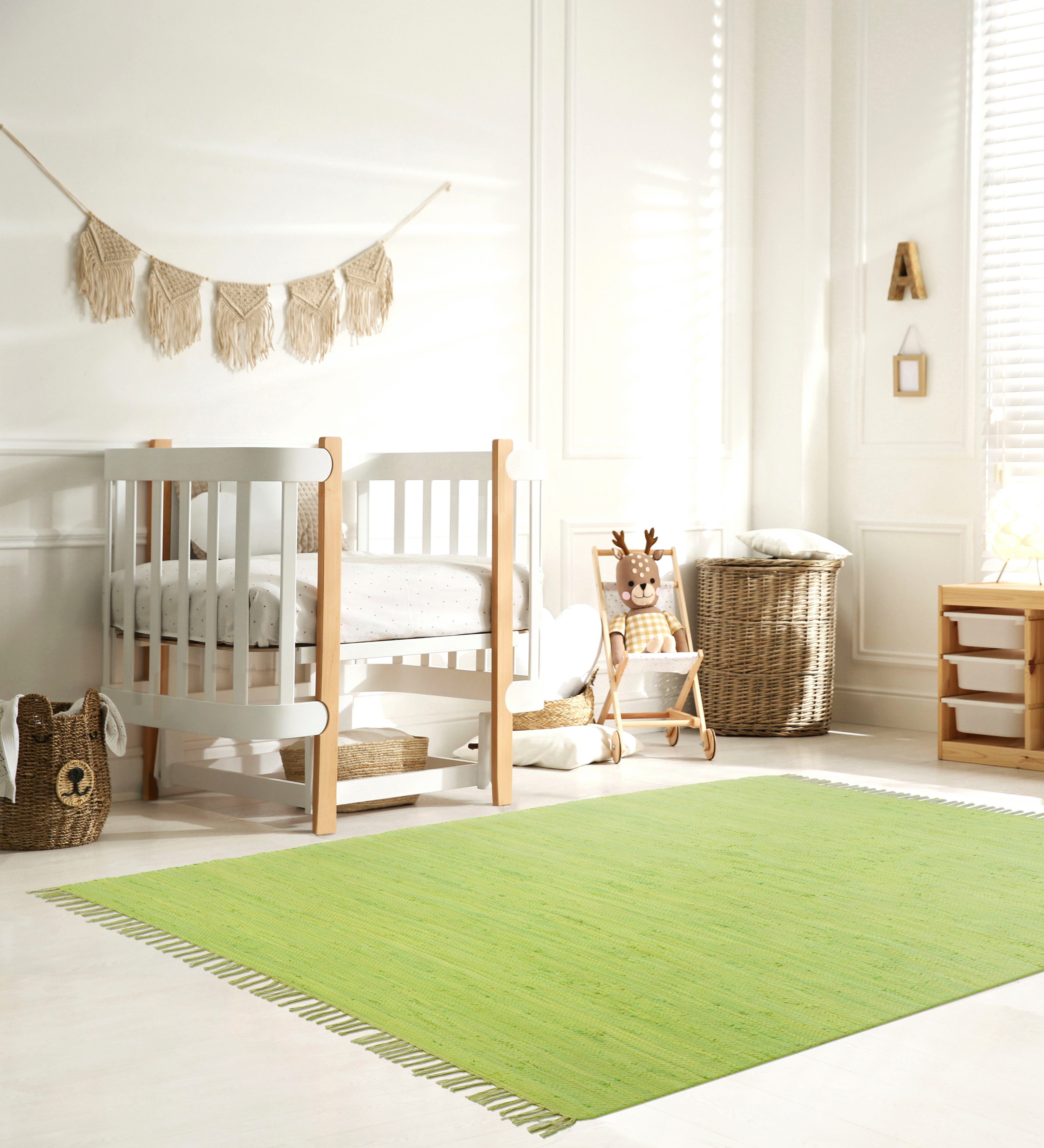 my home Kinderteppich Insa Fleckerl, rechteckig, günstig online kaufen