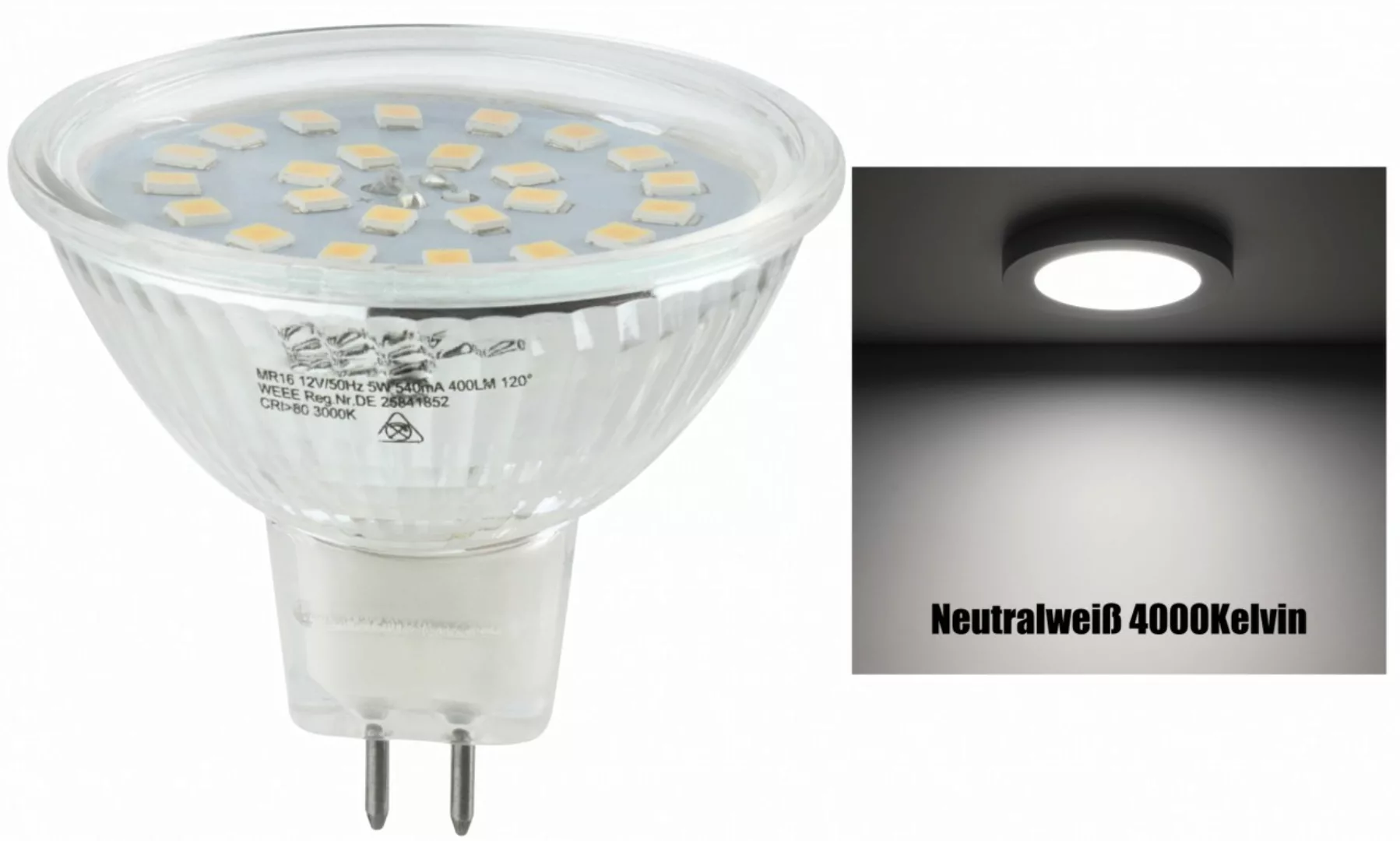 5Watt GU5.3 LED Leuchtmittel 12Volt günstig online kaufen