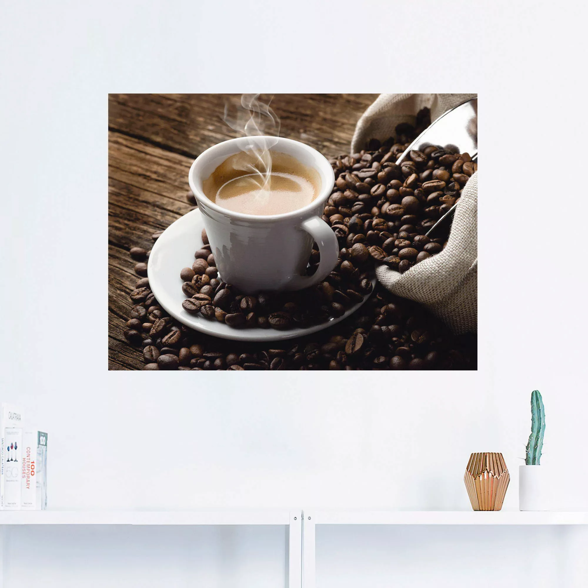 Artland Wandbild "Heißer Kaffee - dampfender Kaffee", Getränke, (1 St.), al günstig online kaufen