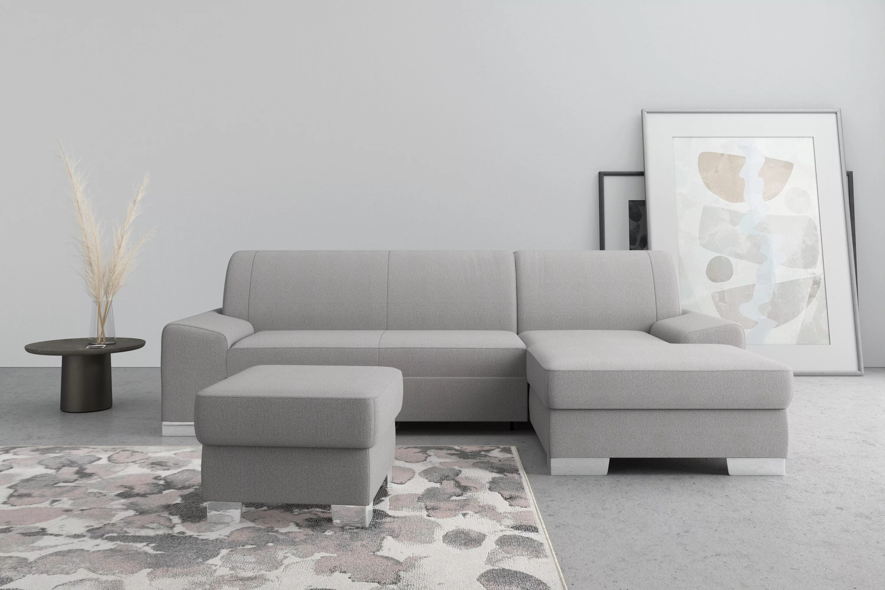 DOMO collection Ecksofa "Anzio L-Form", wahlweise mit Bettfunktion und Fede günstig online kaufen