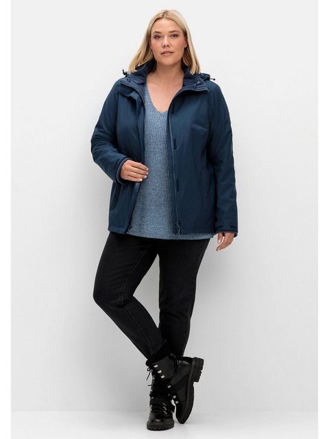 Sheego 3-in-1-Funktionsjacke Große Größen mit Fleece-Innenjacke, wind- und günstig online kaufen