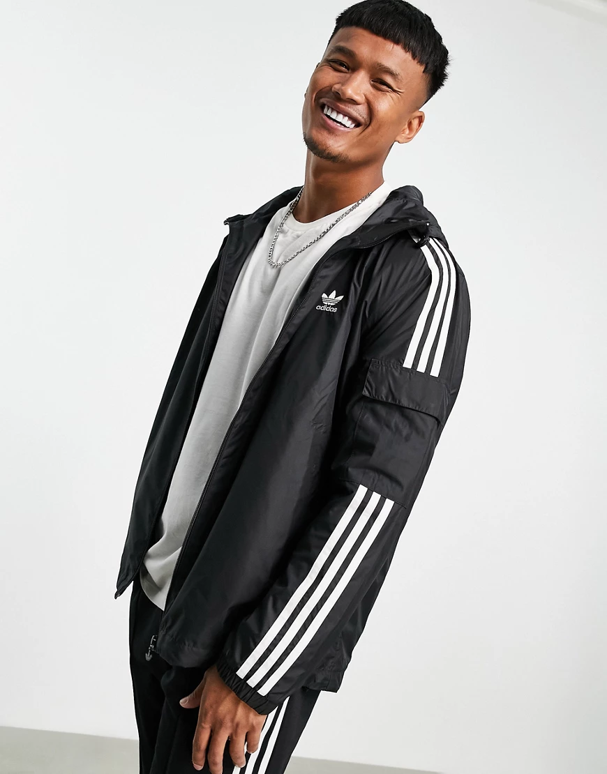 Adidas Originals 3 Stripes Windjacke 2XL Black günstig online kaufen