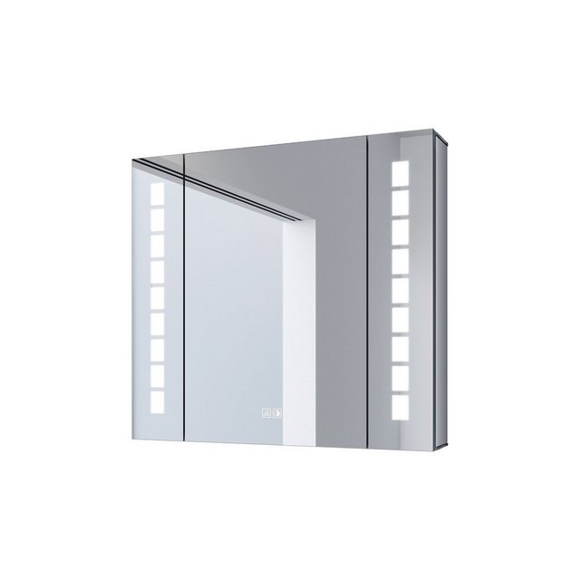 SONNI Spiegelschrank Spiegelschrank Bad mit LED Beleuchtung 65×60cm Alumini günstig online kaufen