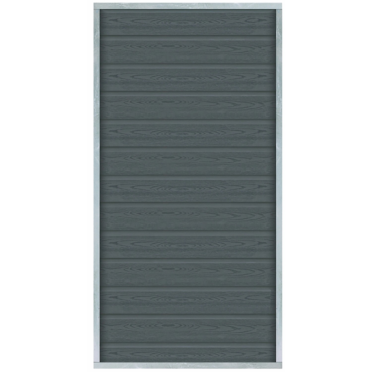Plus Holz Sichtschutzzaun Artura WPC Schiefergrau 90 cm x 175 cm günstig online kaufen
