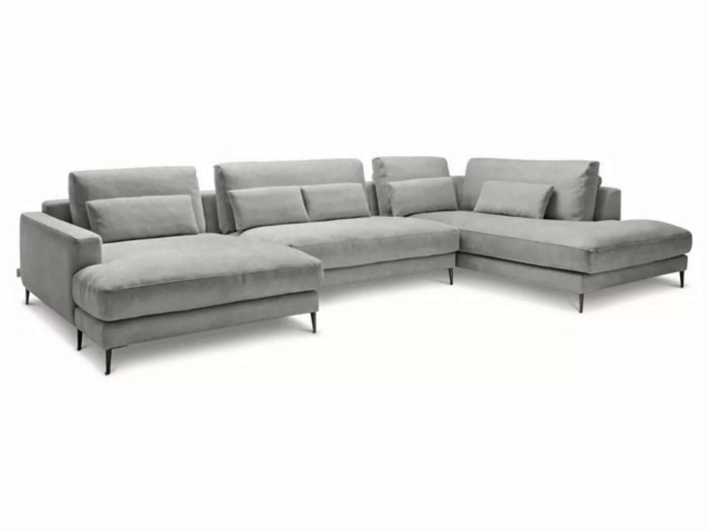 SANSIBAR Living Polsterecke Polsterecke SANSIBAR RÖMÖ U-F 170x223 cm silber günstig online kaufen