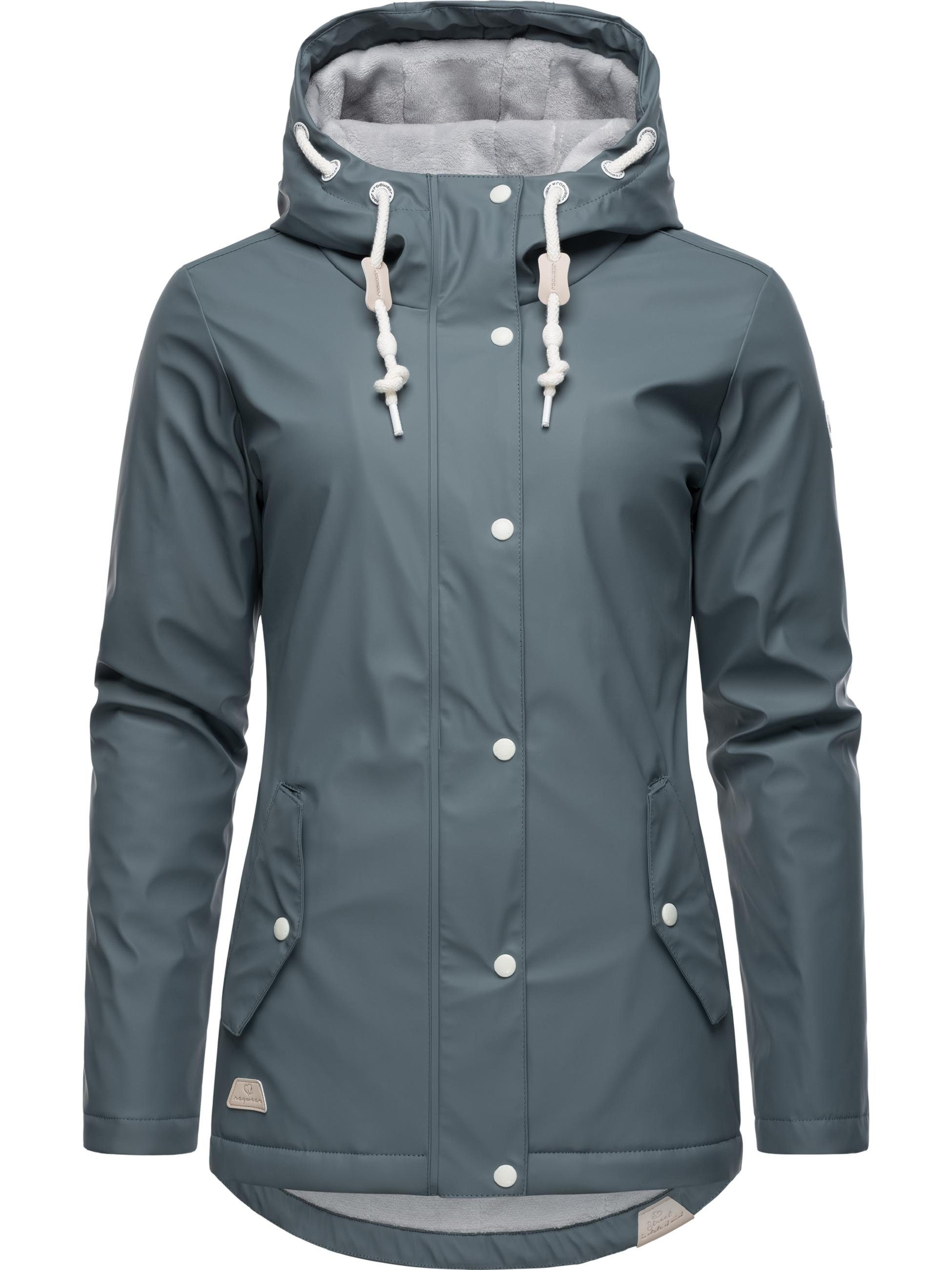 Ragwear Regenjacke "Marge", mit Kapuze, warm gefütterter Damen Winter Regen günstig online kaufen