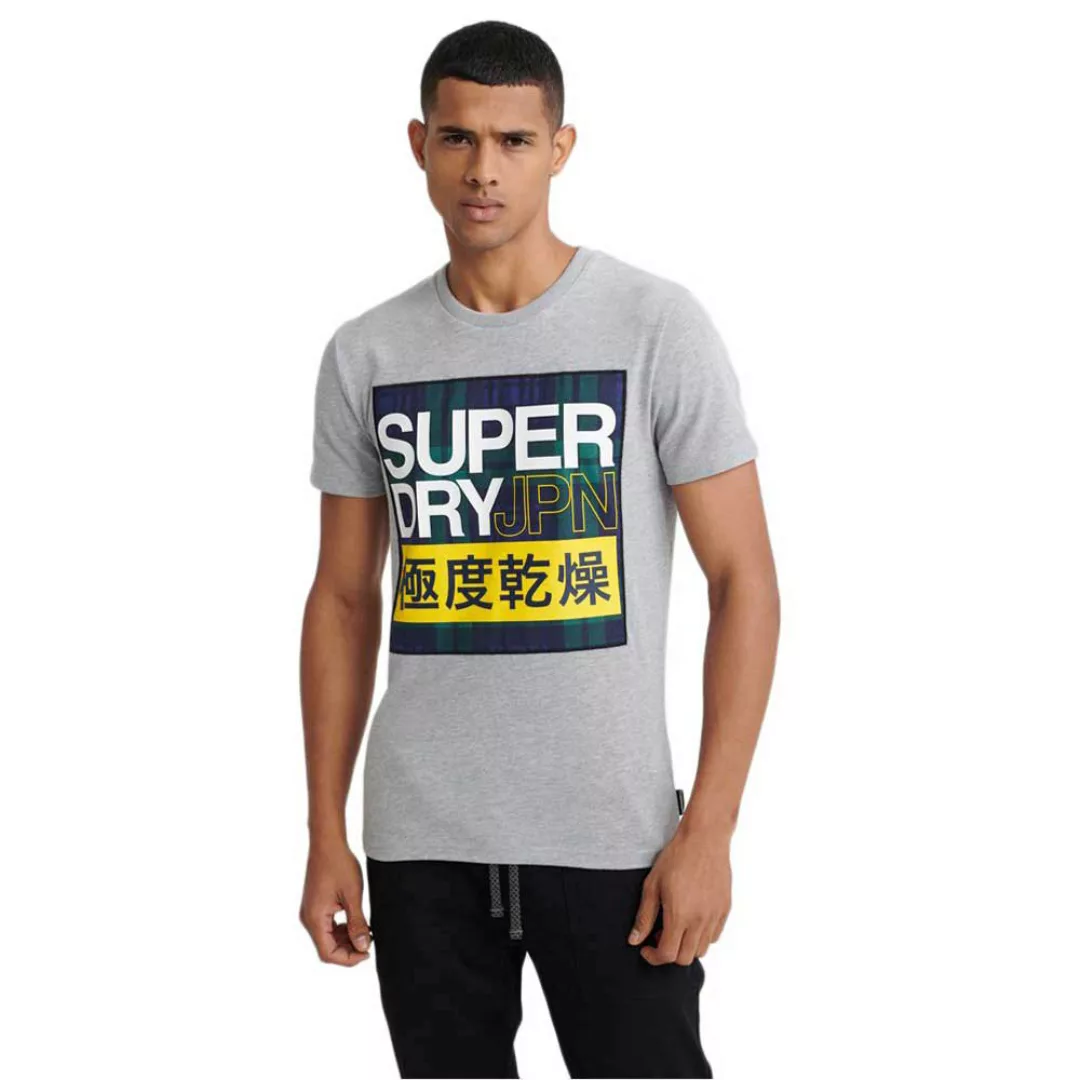 Superdry Crafted Check Langarm-t-shirt M Grey Marl günstig online kaufen