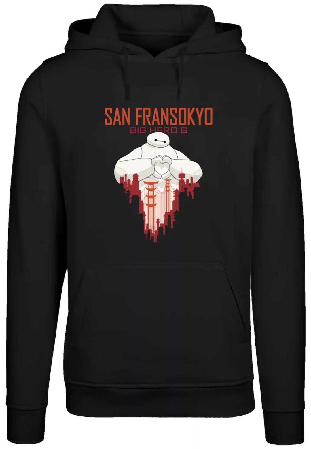 F4NT4STIC Kapuzenpullover "Big Hero 6 Baymax San Fransokyo Heart", Premium günstig online kaufen