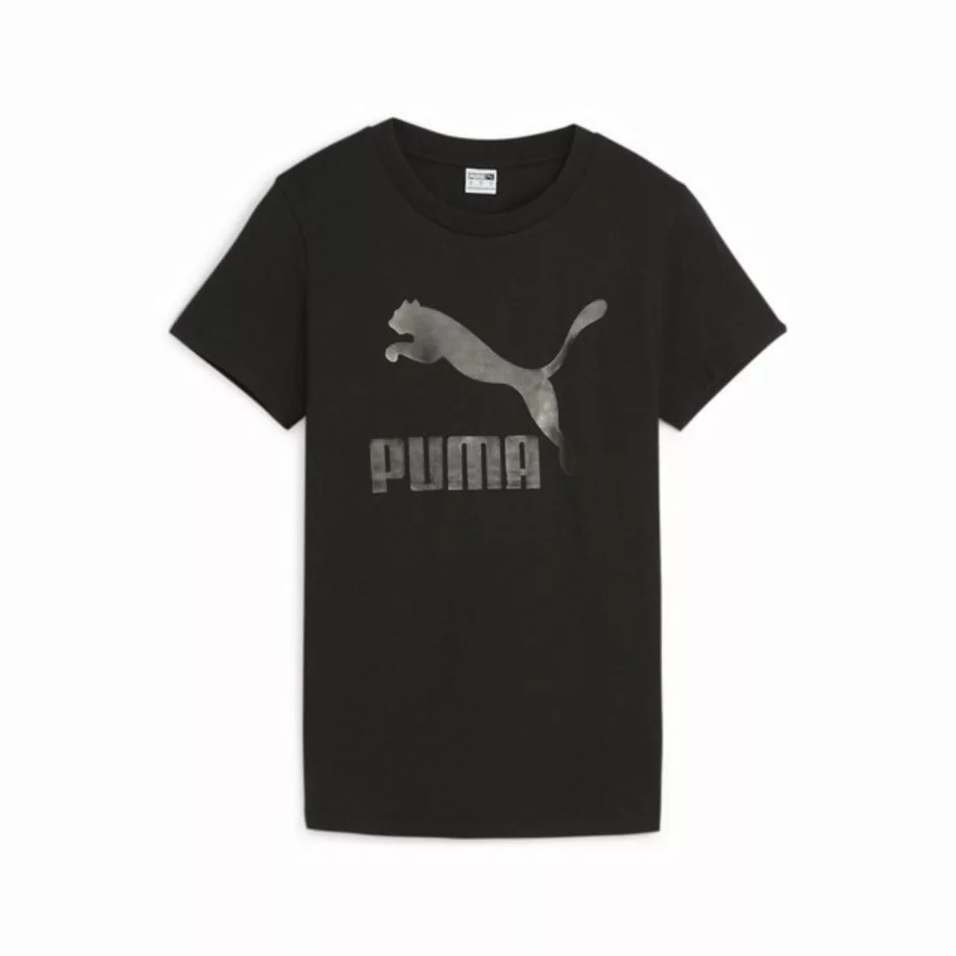 PUMA T-Shirt CLASSICS Shiny Logo T-Shirt Damen günstig online kaufen