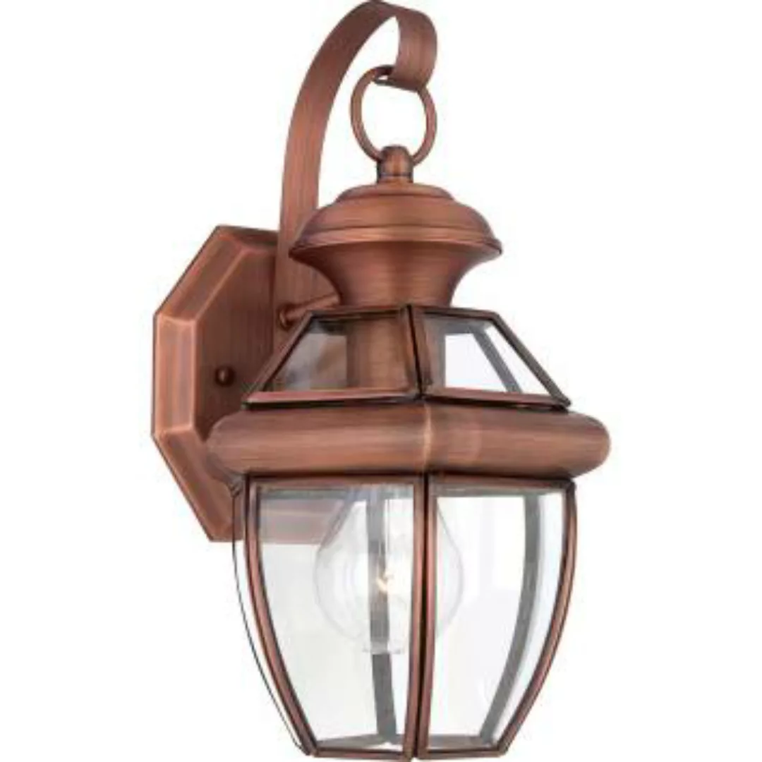Vintage Wandlampe Außen in Kupfer antik IP44 REGINA günstig online kaufen