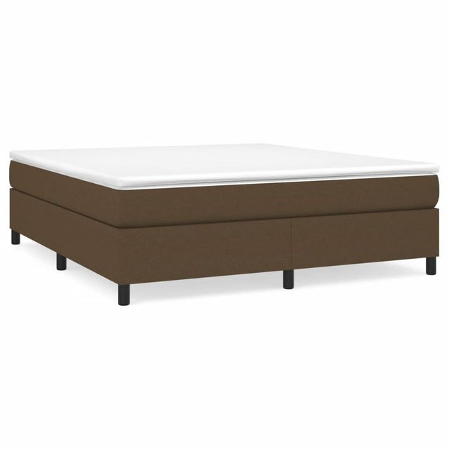 furnicato Bett Boxspringbett mit Matratze Dunkelbraun 160x200 cm Stoff günstig online kaufen