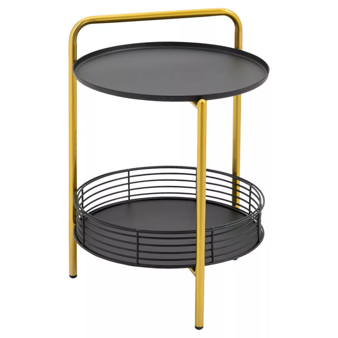 Beistelltisch 839-356 schwarz gold B/H/T: ca. 43x61,5x45 cm günstig online kaufen