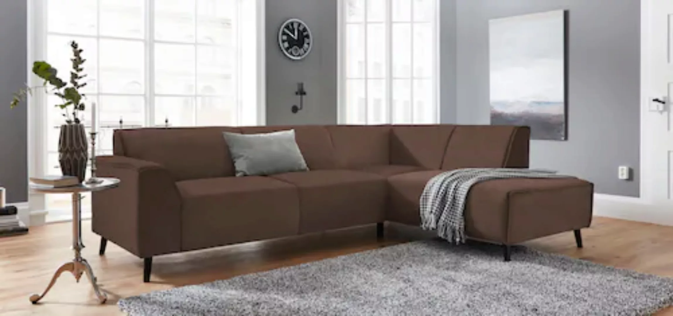 DOMO collection Ecksofa "Amora L-Form", mit Ottomane, inklusive komfortable günstig online kaufen