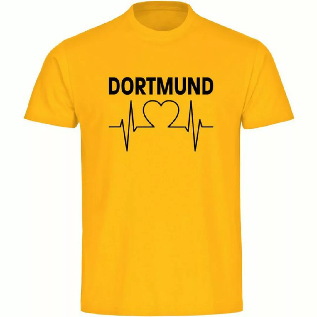 multifanshop T-Shirt Herren Dortmund - Herzschlag - Männer günstig online kaufen